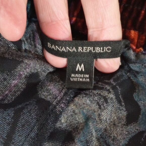 Banana Republic Velvet Watercolor Zebra Pajama Set Lounge Set, Size M - NWOT - Picture 9 of 13